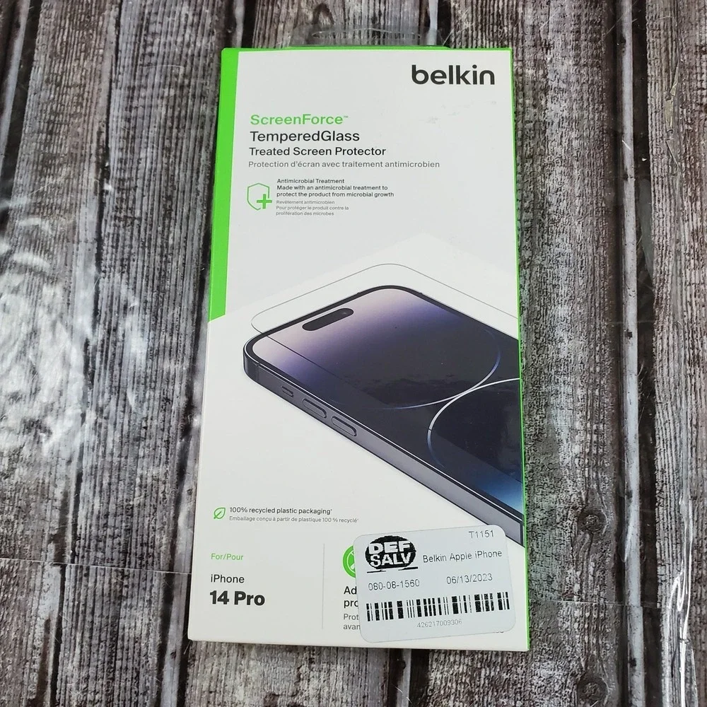 Belkin ScreenForce Treated Tempered Glass Screen Protector For iPhone 14 Pro